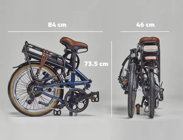 dimensiones btwin e fold 500 plegada