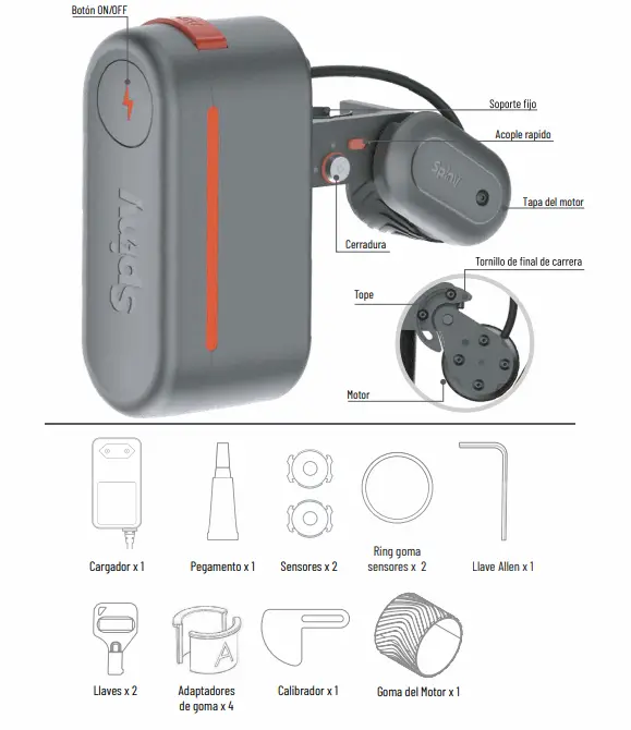 contenido del kit spiny decathlon