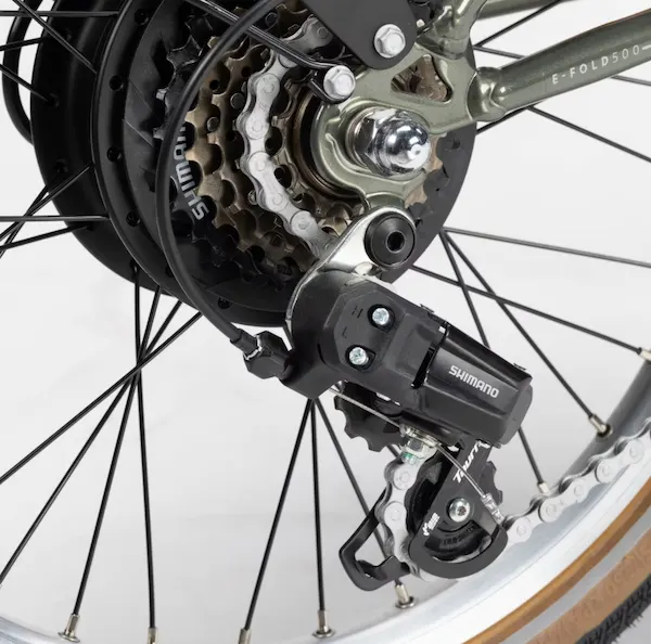 cambio de marchas shimano btwin e fold 500